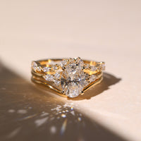 Oval Lab Grown Diamond Wedding Bridal Ring Set