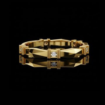 0.06 TCW Better Handmade Vintage Moissanite Round Diamond Band For Soft Tomorrow
