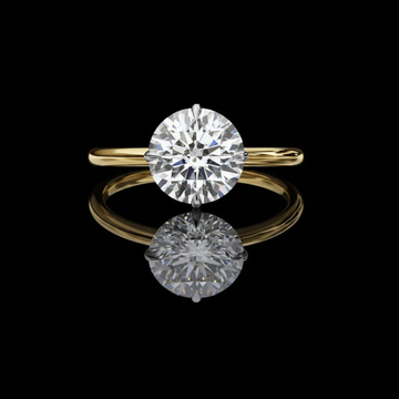 1.92 TCW Radiant Round Cut Moissanite Diamond Engagement Ring for Special One