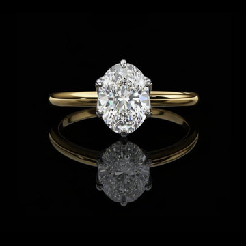 2.72 CT Classic Oval Cut Moissanite Diamond Minimalist Solitaire Ring Luxury Jewelry