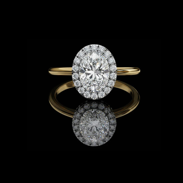 1.09 CT Dazzling Moissanite Diamond Oval Cut Halo Ring Elegant Party Jewelry Gift For Women