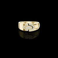 Round Lab Grown Diamond Oval Center Cluster Ring