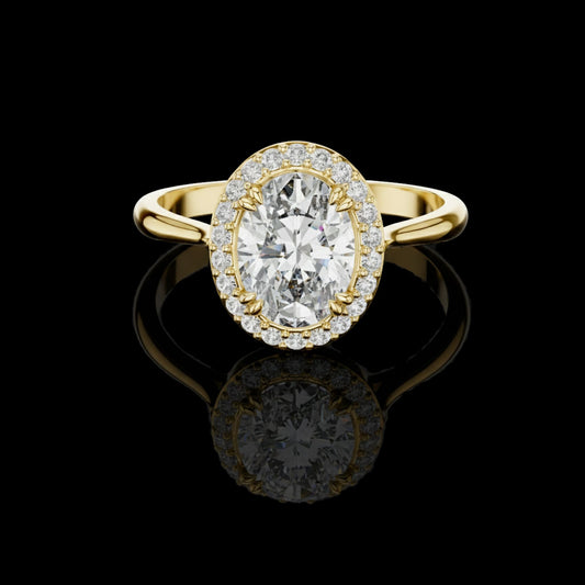 2.75 CT Vibrant Moissanite Oval Cut Diamond Ring For Good Time