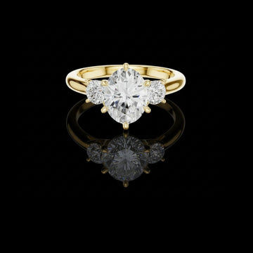 1.50 CT Iconic Lab Grown Oval Cut Diamond Ring For Good Day