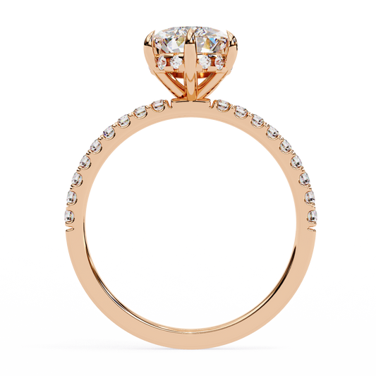 Pear Cut Moissanite Diamond Ring for Wedding Bridal Jewelry