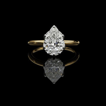 1.81 CT Elegant Pear Cut Lab Grown Diamond Dainty Solitaire Engagement Ring by Ivevar Luxury