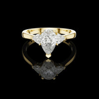 1.00 CT Precious Moissanite Pear Cut Diamond Ring For Still Love