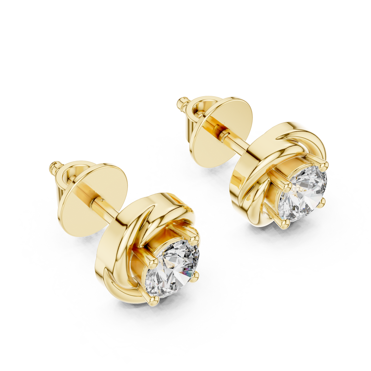 classic diamond studs