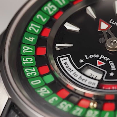 Casino Series Silver European Roulette Automatic Watch