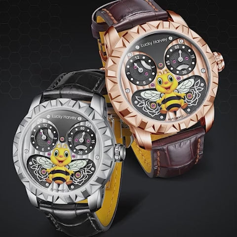 Fun Series Rose Gold Honey Bee Automatic Watch
