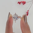 Nature Inspired Dutch Marquise Cut Moissanite Diamond Engagement Ring