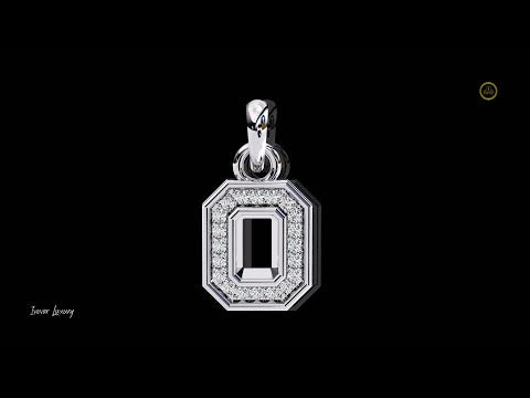 0.16 TCW Vintage Round Cut Moissanite Diamond Pendant with Classic & Antique Designs