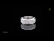 Round Cut Lab Grown Diamond Men's Full Eternity Micro Pave Wedding Band