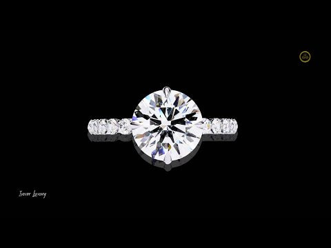 1.92 CT Runway Ready Bling High Moissanite Round Cut Diamond Wedding Ring