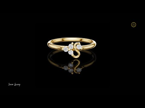 Minimalist Round Lab Diamond Curved Daily Wear Ring