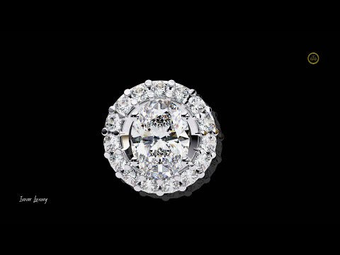 0.97 TCW Sleek & Trendy Oval Cut Moissanite Diamond Pendant for Special Occasion Gift