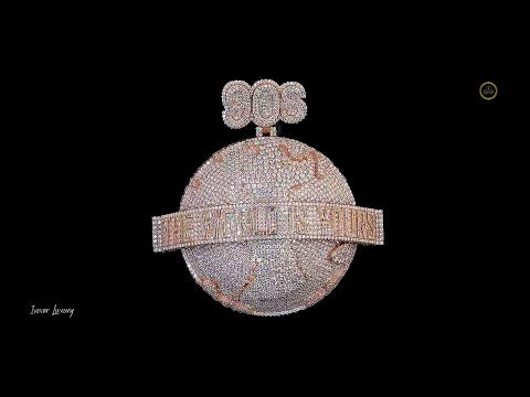 Custom-Cut Lab Diamond Pendant  Hexagon Style