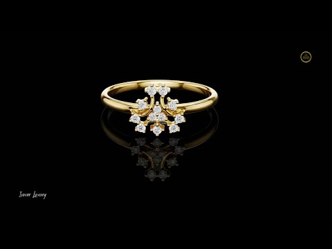 0.069 TCW Heavenly Lab Grown Round Cut Diamond Ring For Special One