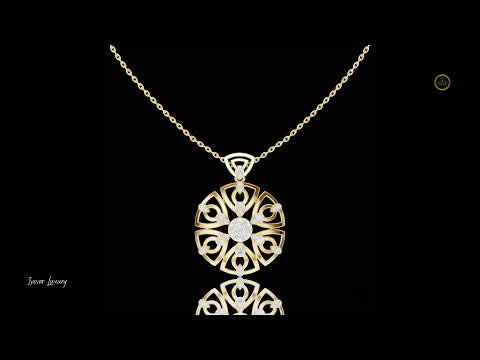 0.79 TCW Exclusive Moissanite Diamond Floral Luxury Mandala Inspired Flower Pendant Elegant Fine Jewelry Gift