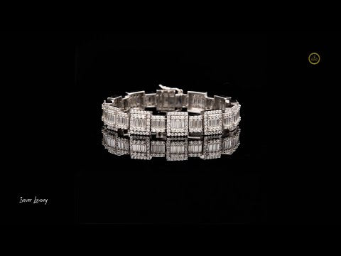 Moissanite Infinity Link Bracelet - VVS Moissanite Diamond Jewelry by Ivevar