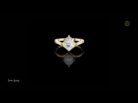 Oval Cut Lab Diamond Cathedral Solitaire Engagement Ring