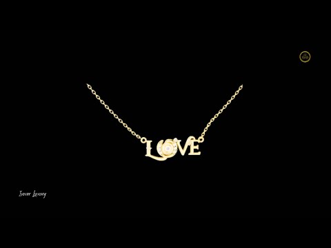 0.094 TCW Romantic Pave Lab Grown Diamond Accent Love Letter with Modern Spiral Center Pendant Luxury Jewelry Gift