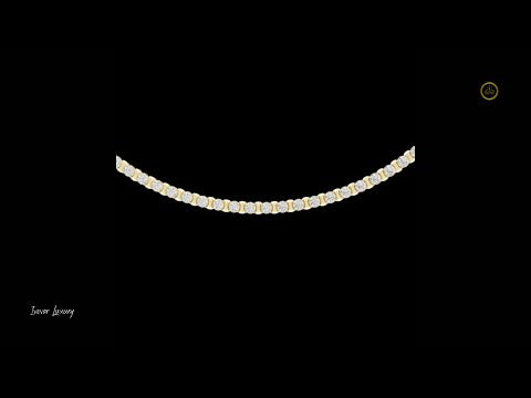 14.01 TCW Trendy Lab Grown Round Bezel Set Diamond Tennis Necklace Sleek Design with Unique Brilliance