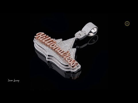 VVS1 Clarity Moissanite - Handmade Hip Hop Pendant by Ivevar