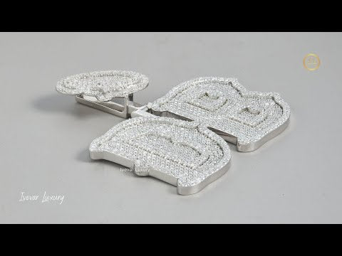 Iced Out Lab Grown Diamond Cross Pendant - 925 Silver & Gold Plated Hip Hop Jewelry Ivevar