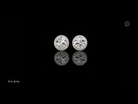 1.80 CT Elite Collection Of Ivevar's Jewels The Finest Moissanite Round Cut Diamond Earring
