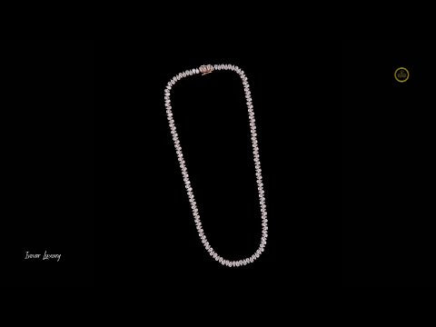 15 TCW Icy Elegance Lab Grown Pear Diamond Tennis Chain by Ivevar Luxury