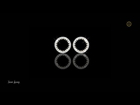 0.30 TCW Handcrafted Lab Grown Round Cut Diamond Earring Precision, Passion & Perfection