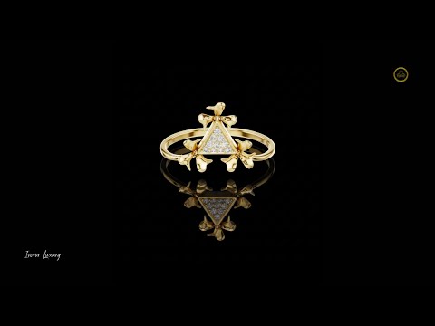 Halo Set Triangle Cluster Lab Diamond Engagement Ring