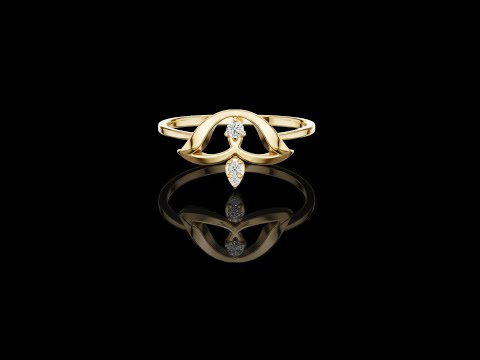Antique Style Round Cut Lab Diamond Engagement Ring