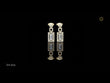 Art Deco Emerald Cut Moissanite Diamond Halo Chandelier Earrings