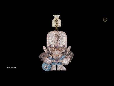 Custom Iced Out Lab Diamond Pendant Dazzling & Conflict Free Ivevar