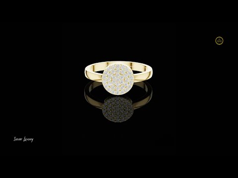 0.22 TCW Radiant Round Pave Moissanite Diamond Cluster Sparkle Ring Elegant Promise & Everyday Glam Jewelry