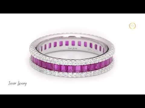Sapphire Diamond Eternal Band Never-Ending Love Symbol By Ivevar