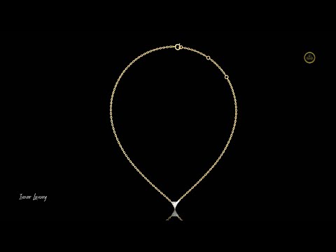 0.74 TCW Modern Trillion Cut Lab Diamond Pendant with Minimal Three Prong Floating Setting