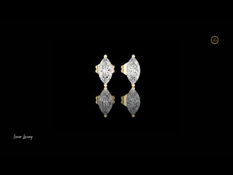 0.10 TCW Prestige Edition Moissanite Marquise Cut Diamond Stud Earrings Premium Minimal Fine Jewelry