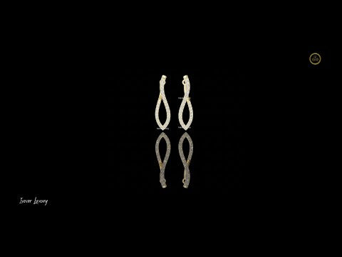 0.79 TCW Luxury Moissanite Round Diamond Leaf Inspired Drop Earrings Statement Jewelry