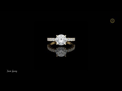 1.00 CT Sophisticated Band With Radiant Multi Diamond With Center Moissanite Diamond Accents