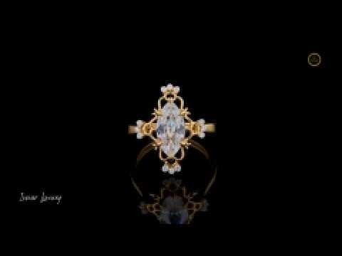 Vintage Inspired Lab Diamond Engagement Ring