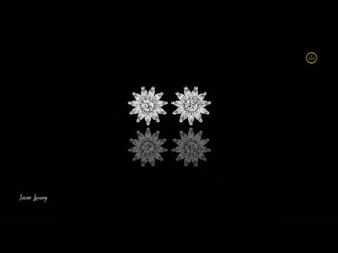 0.99 CT Tiny Moissanite Round Cut Diamond Earrings for Sensitive Ears Hypoallergenic & Nickel Free