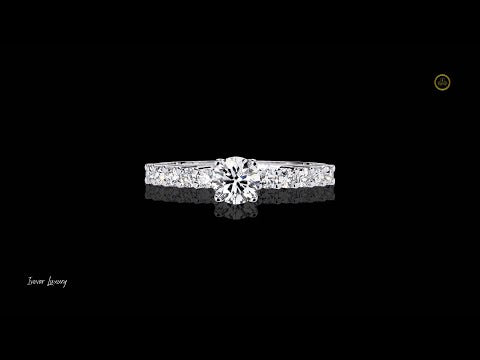 0.37 CT Glamorous Round Cut Moissanite Diamond Perfect Ring Anniversary Gift for Her