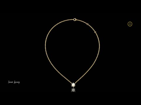 0.17 TCW Celestial Starburst Lab Grown Diamond Pendant Crafted in Luxury