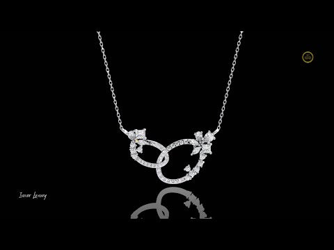 0.73 TCW Heirloom Princess Cut Moissanite Diamond Necklace Unforgettable Gift for Mother