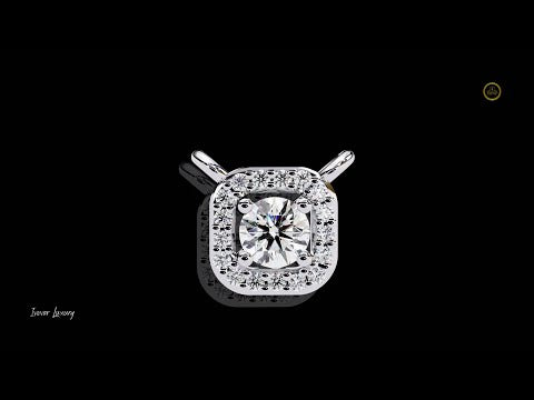 0.24 CT Classic Round Cut Moissanite Diamond Pendant that Wear Daily with Elegance