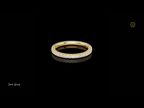 0.25 TCW Dazzling Moissanite Diamond Eternity Pave Stacking Band Minimalist Jewelry For Her