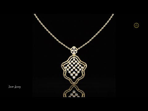 0.45 TCW Dazzling Quatrefoil Moissanite Diamond Luxury Open Frame Lattice Pendant Designer Jewelry Gift